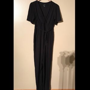 Isabel Maternity Black Jumpsuit, Size M